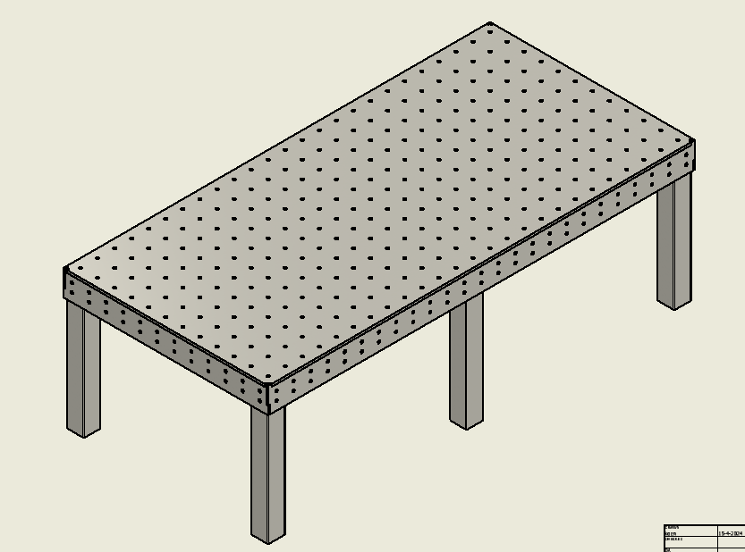 Lastafel 2500x1200